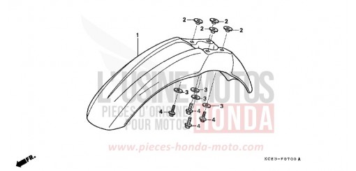 KOTFLUEGEL, VORNE XR250RX de 1999